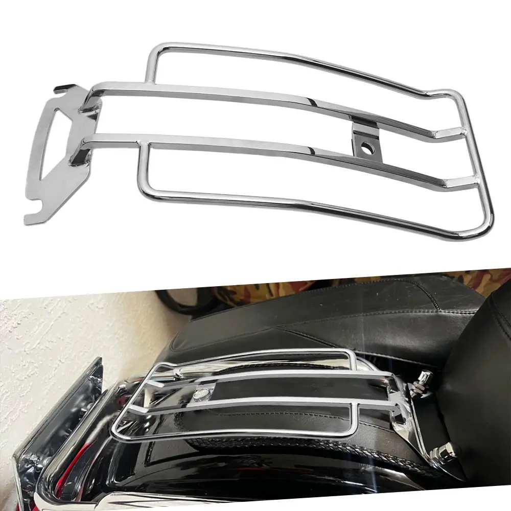 

Высококачественный багажник для мотоциклов Harley Davidson Touring Flhtc Flhtcu Fltr Flhr Flhrc Flhrs 1998-2008, усиленный, металлический, хромированный.