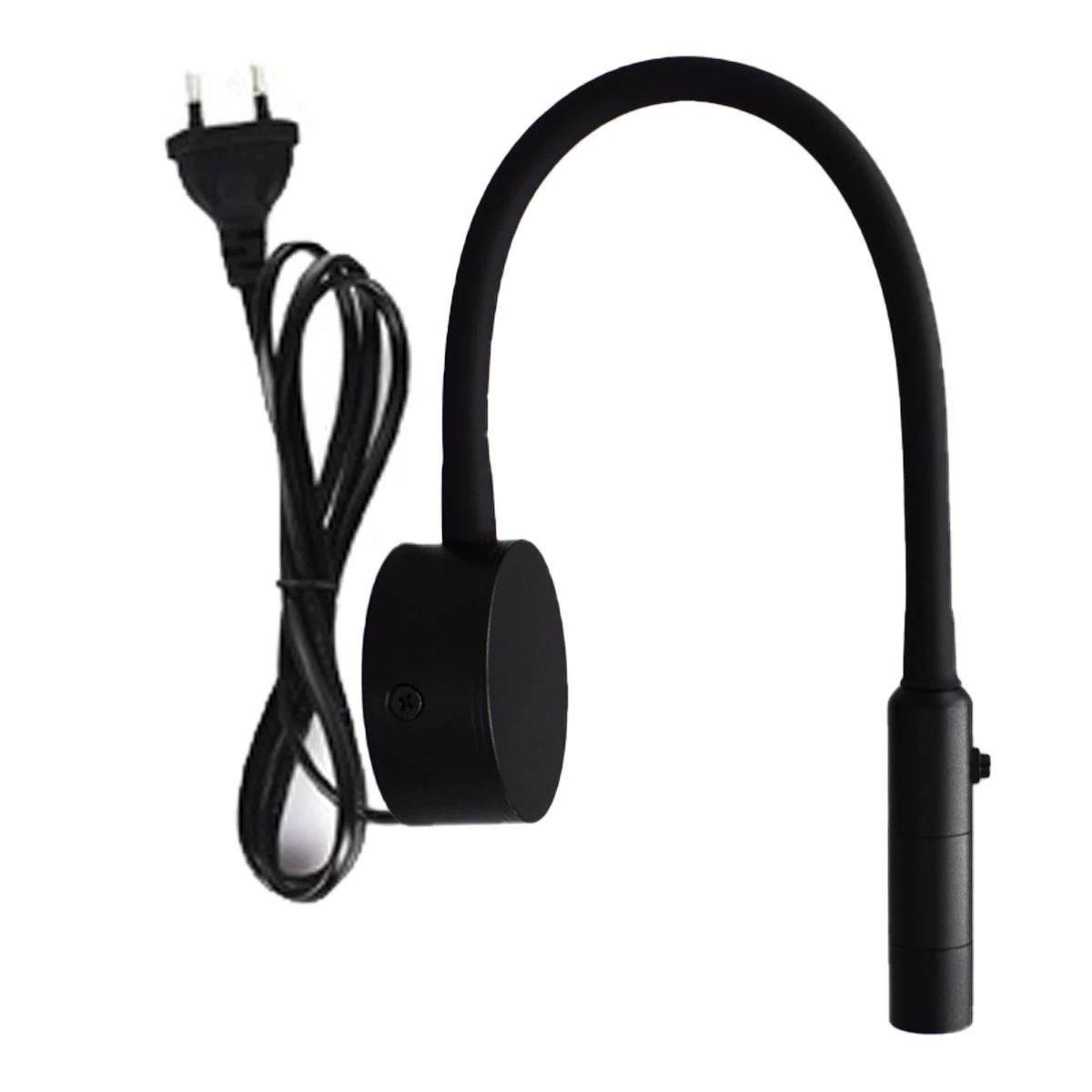 LED Flexibele Slang Wandlamp 1W 3W Boek Lezen Studie Nachtkastje Licht Hotel Hoofdeinde Flexibele Zwanenhals Mini spotlight Met Schakelaar
