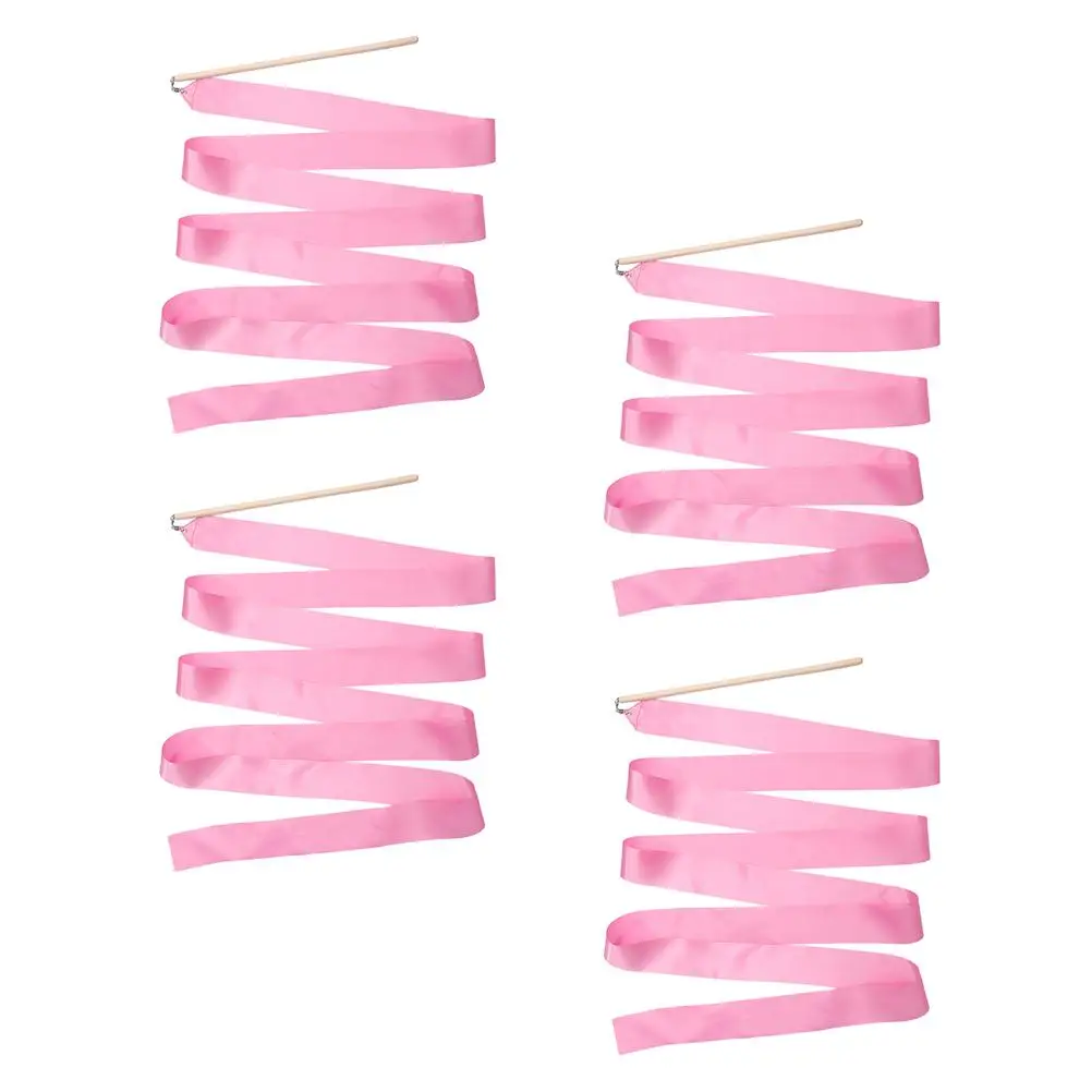 4 Pcs Gymnastics Ribbons Colorful Dancing Streamers Kids Portable Performance Props Rhythmic Ribbon Dance