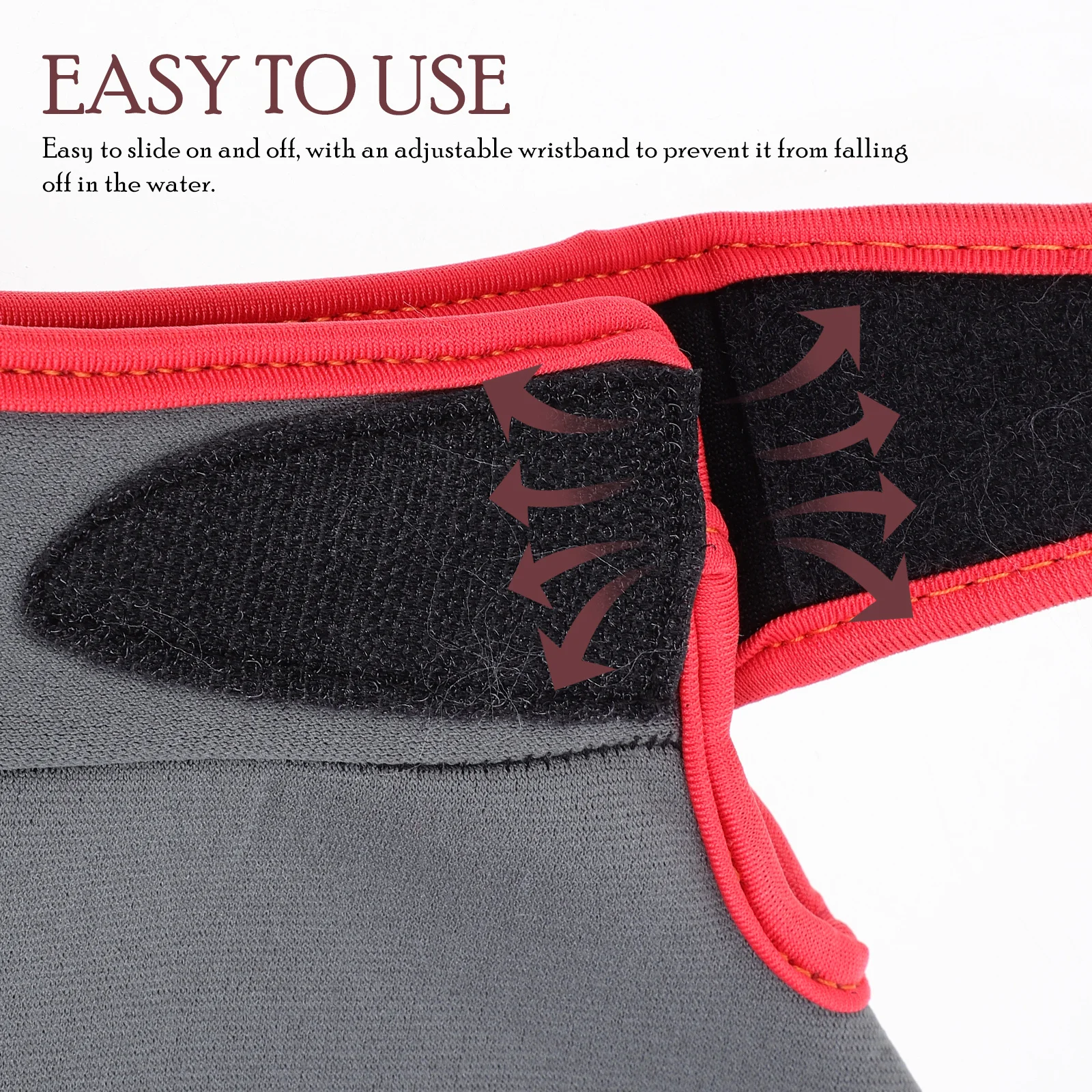 

1 Pair Swimming Hand Cover Nylon Swim Gloves Adjustable For Swimming Surfing Training Protection Warm Water Sports Equipment