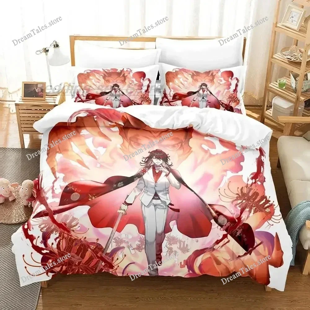 

Anime Hololive Vox Akuma Bedding Set Boys Girls Twin Queen Size Duvet Cover Pillowcase Bed Kids Adult Home Textileextile