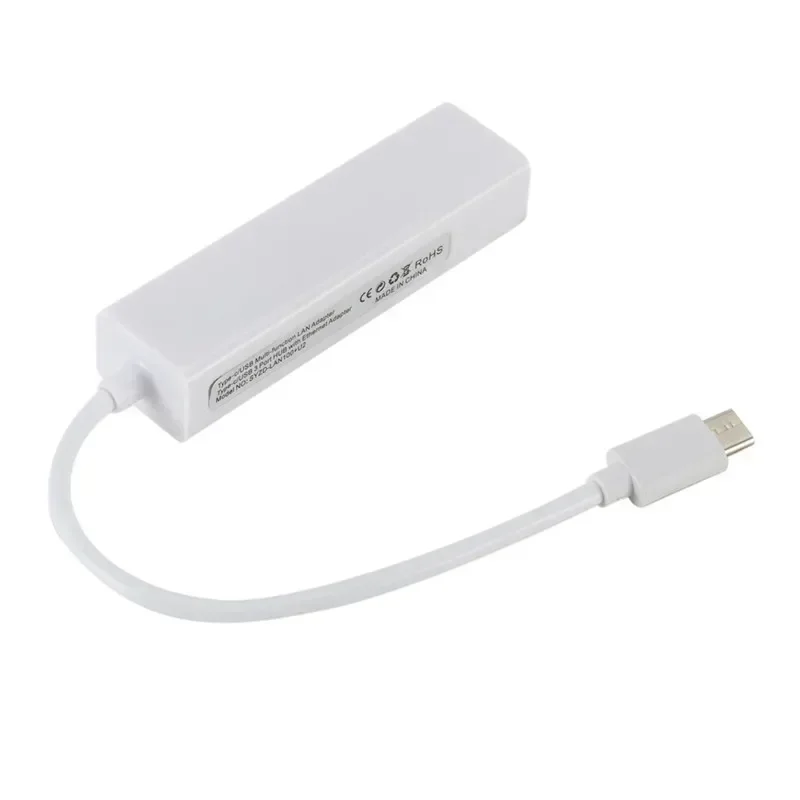 

Сетевая карта 100M USB - C — адаптер-концентратор Поддержка WIN XP / 7/8 / OS X Новая сетевая карта типа C — Rj45 Usb2.0 с концентратором