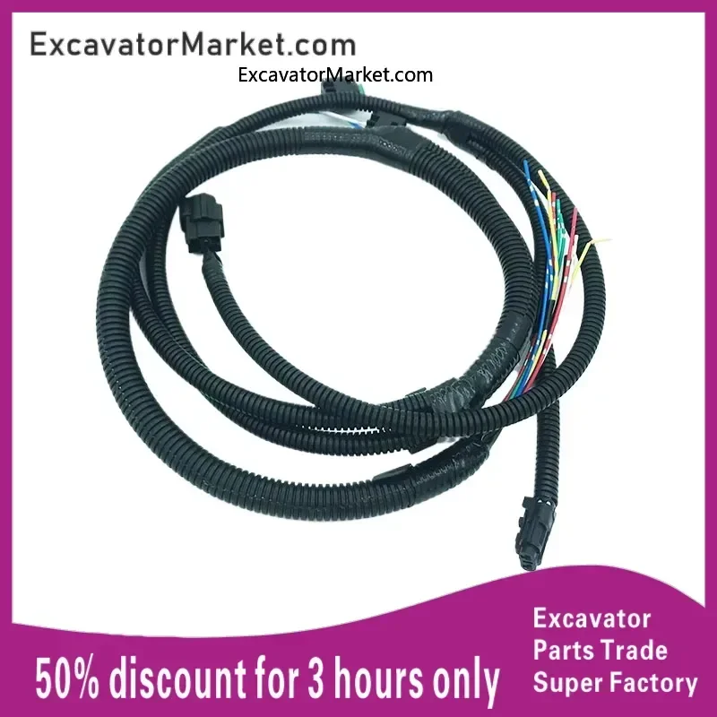 

Excavator Spare For Kobelco 200 210 260 330 350-6E-8Super8Large pump hydraulic pump wiring harness plug Excavator Parts