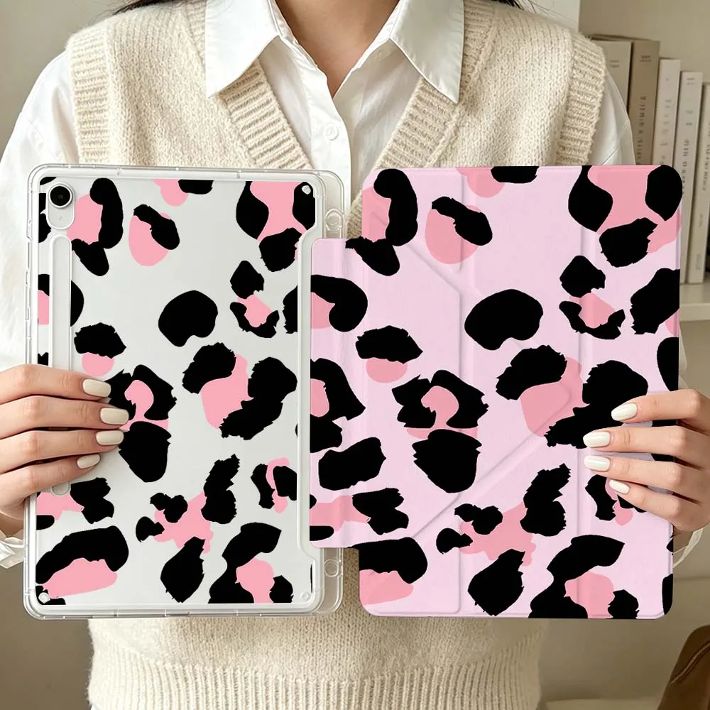Leopard Print Pattern Soft For Samsung Galaxy Tab S6 S7 S8 S9 S10 A8 A9 A11 Lite FE Plus 3Y Tablet Case