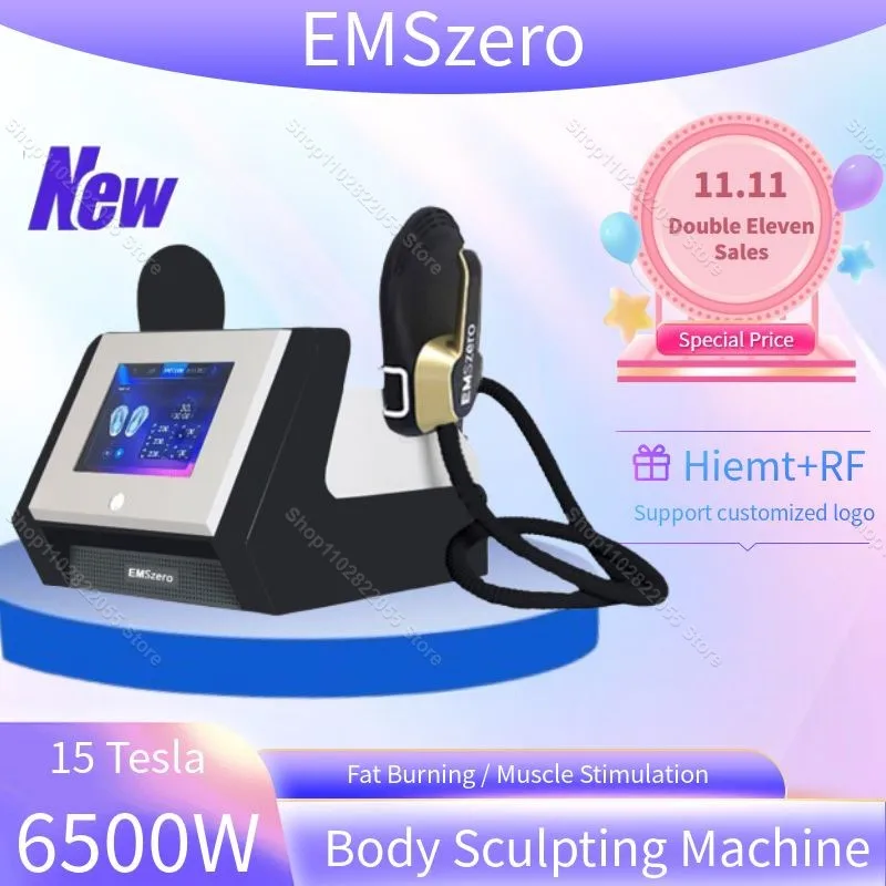 

New Upgrade EMSzero NEO 6500w 200Hz EMS Body Sculpting Machine DLS-EMSLIM Hiemt RF Build Muscle Body Contouring Device