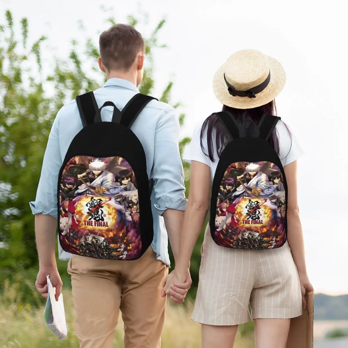 Sac à dos Final Sesson pour hommes et femmes, sac à dos d'affaires pour étudiants, sac à dos Gintama Adventure, sac lancé par le Samurai imprimés, cadeau cool