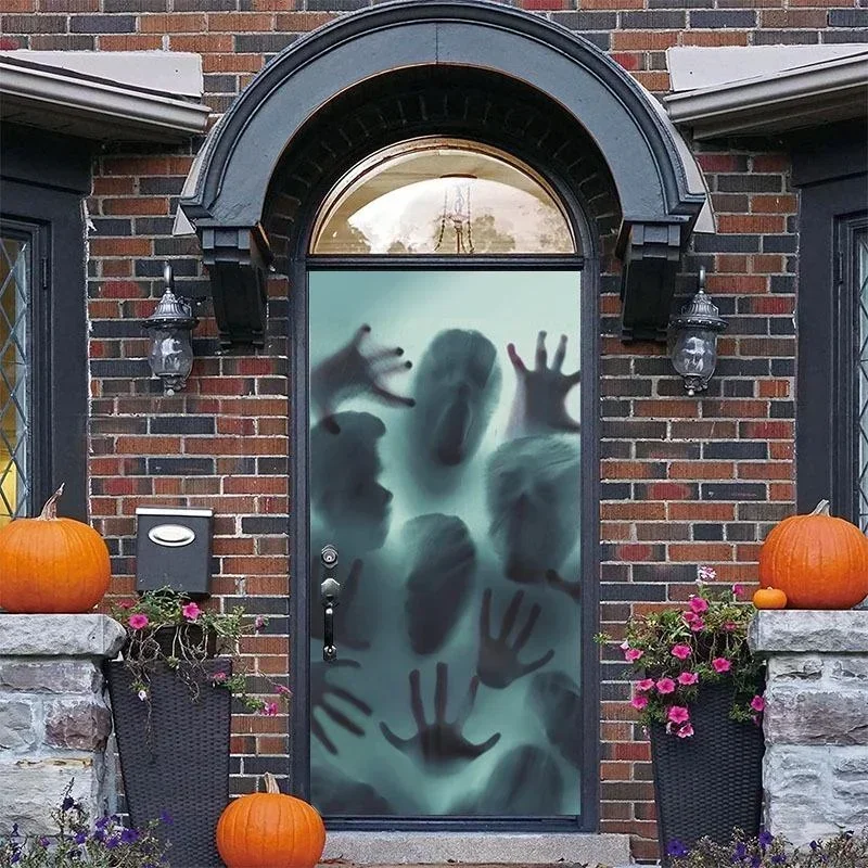 2026 Halloween Horror Window Wall Glass Stickers Haunted House Decor Props Holiday Party DIY Removable Decor Accessories