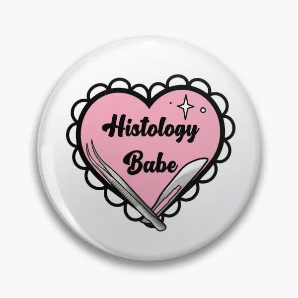 Histology Babe  Soft Button Pin Funny Cute Hat Metal Fashion Creative Lapel Pin Clothes Jewelry Decor Brooch Gift Cartoon Women