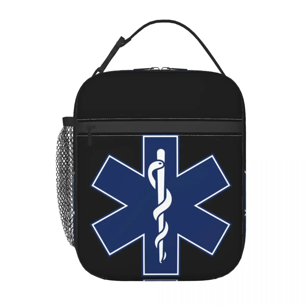 Emt Star Of Life Insulated Lunch Bag for Women Portable Emergency Medical Thermal Cooler Lunch Box Beach Camping Travel