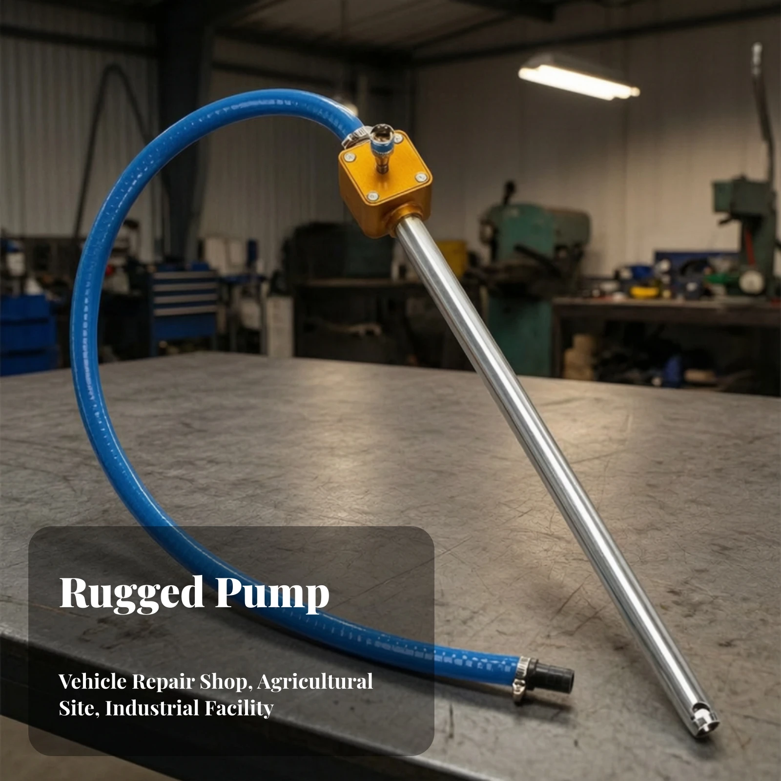 Oil Transfer Pump with Hose Sturdy Suction Pump with Metal Tube Fluid Extractor with Extension Tubes Flexible Tool Airtight