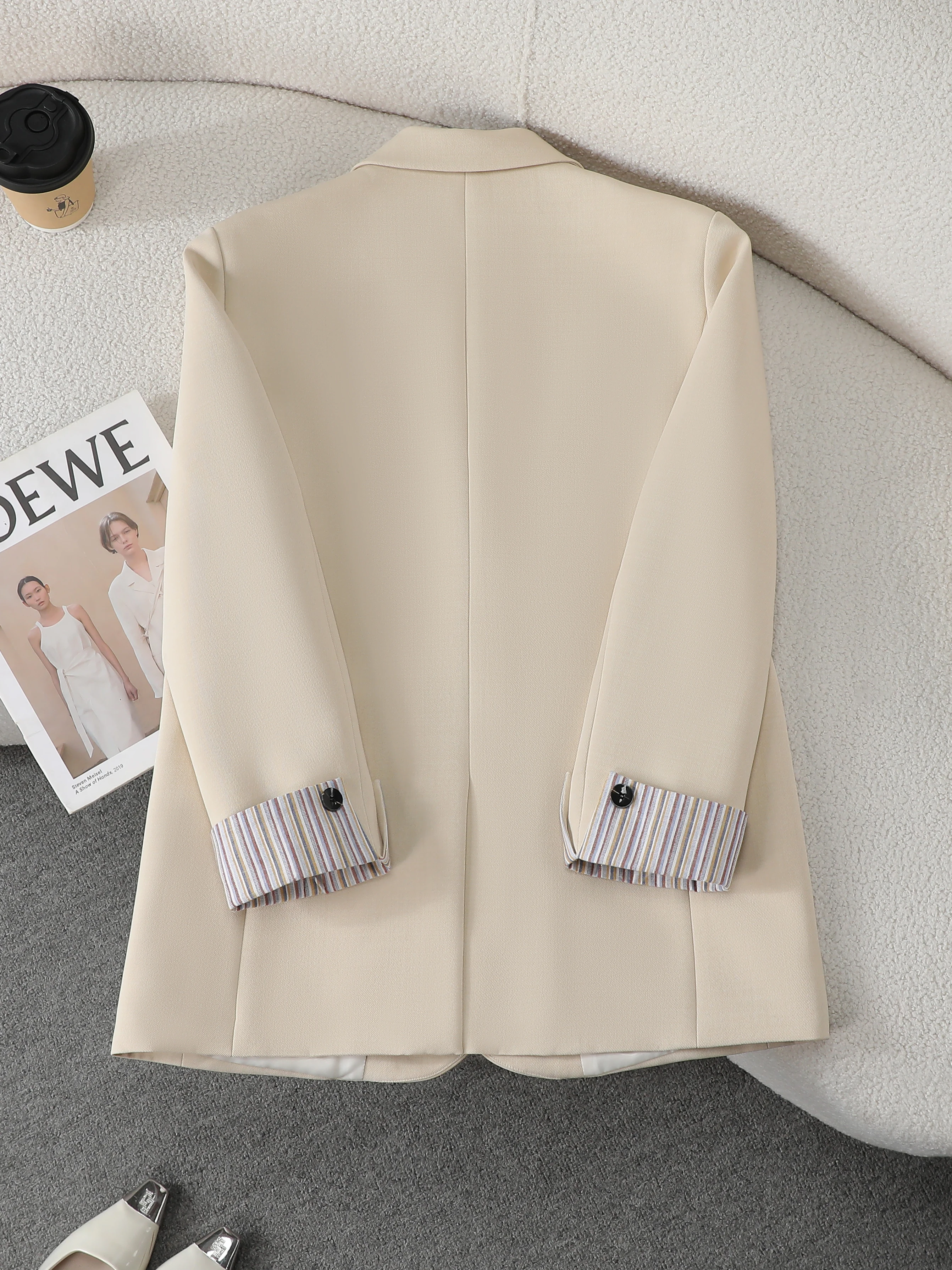 Casual Women's Suit Jacket Premium Feel 2026 New Autumn Super Beautiful Loose Versatile Korean Style Small Size West Coat