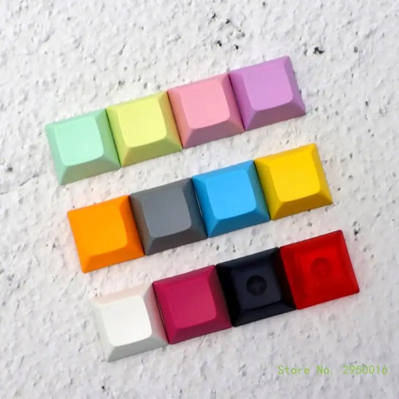 20 Pieces DSA Keycap Blank Personality Supplement 1U Keycaps Multiple Color for Mechanical Keyboard Keybord DIY