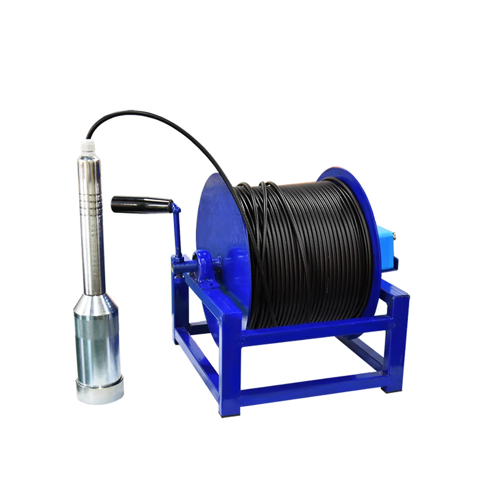 Forwaterproof BorPS-Inspection Caméra de puits d'eau industrielle, 100m, Treuil manuel, Caméra de puits d'eau numérique
