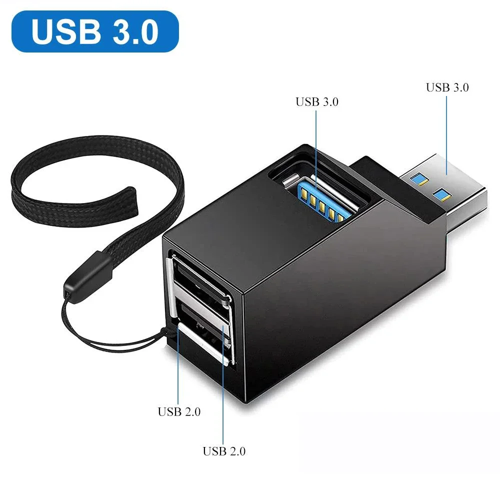 

High Speed USB 3.0 HUB Adapter Extender Mini Splitter Box 3 Port Data Transfer USB Splitter Docking Station for PC Laptop Parts