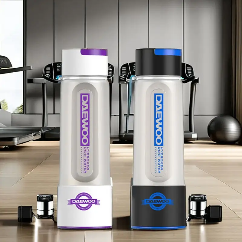 Portable 420ml SPE PEM Hydrogen Water Ionizer Bottle, 2000PPB High Concentration H2 Water Cup