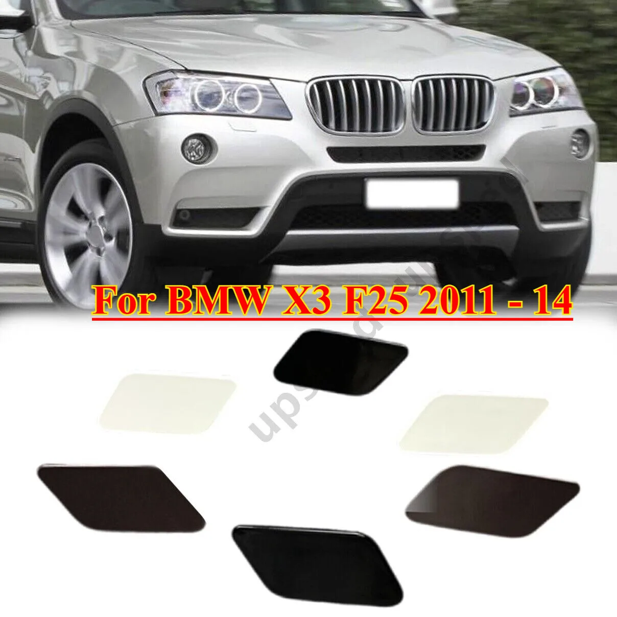 

Front Bumper Headlight Washer Cover Cap For BMW X3 F25 2011 - 14 51117261100 99