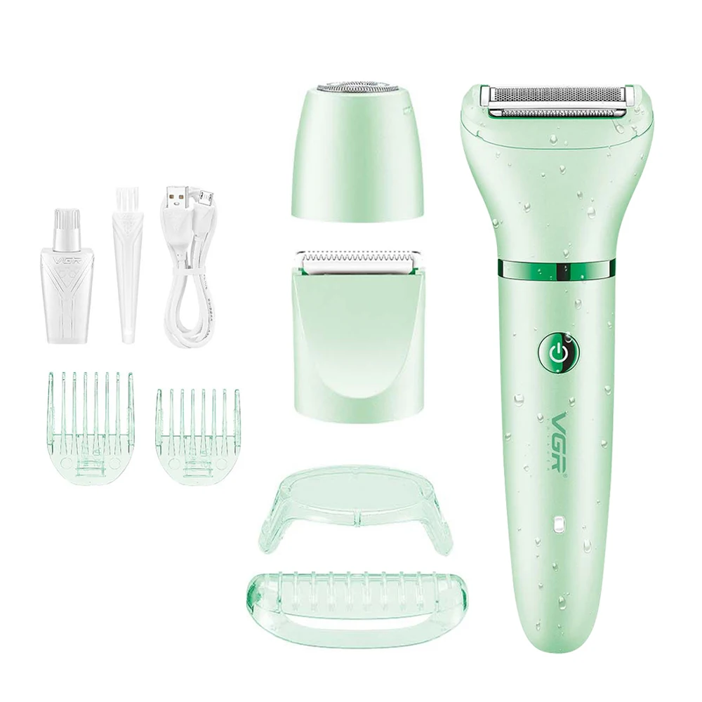 VGR Hair Trimmer Professional Hair Removal Tool Electric Epilator Lady Shaver Waterproof Hair Remover Epilator for Women V-735