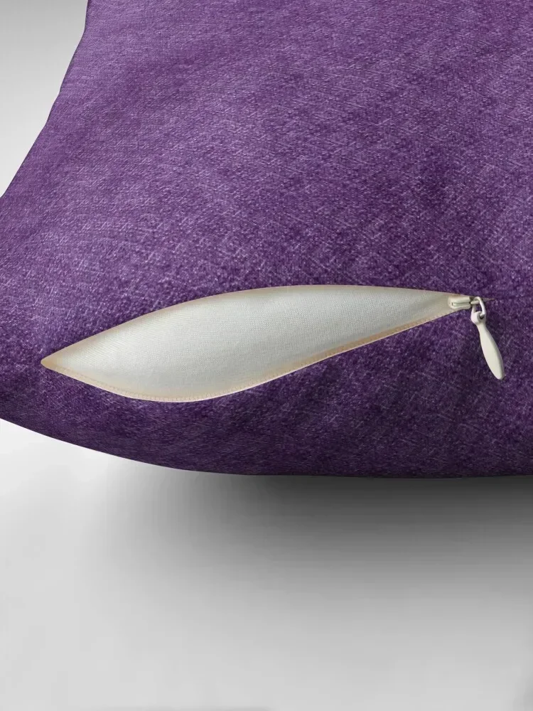 Plain Purple Color Fabric Texture Throw Pillow Sofa Pillow Cover Ornamental Pillow Plaid Sofa