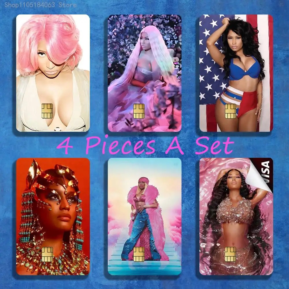 

N-Nicki M-Minaj Stickers Credit Visa Debit Bank Charge Card Bus Metro Waterproof Sticker Decal Decoration