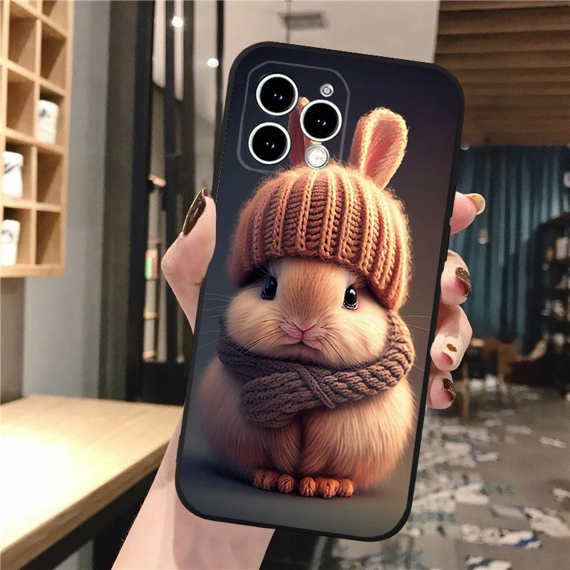 

Rabbit Phone Case For iphone 17 Pro Max Air 16 15 14 13 Pro Max 15 16 Pro 15Plus