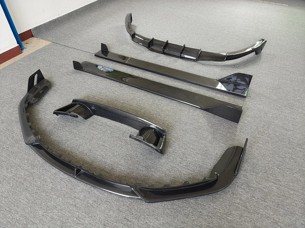 Подходит для . Модернизация 992 911, обновленная модель X, передний и задний диффузор из углеродного волокна, боковая юбка, комплект воздуховыпускного отверстия