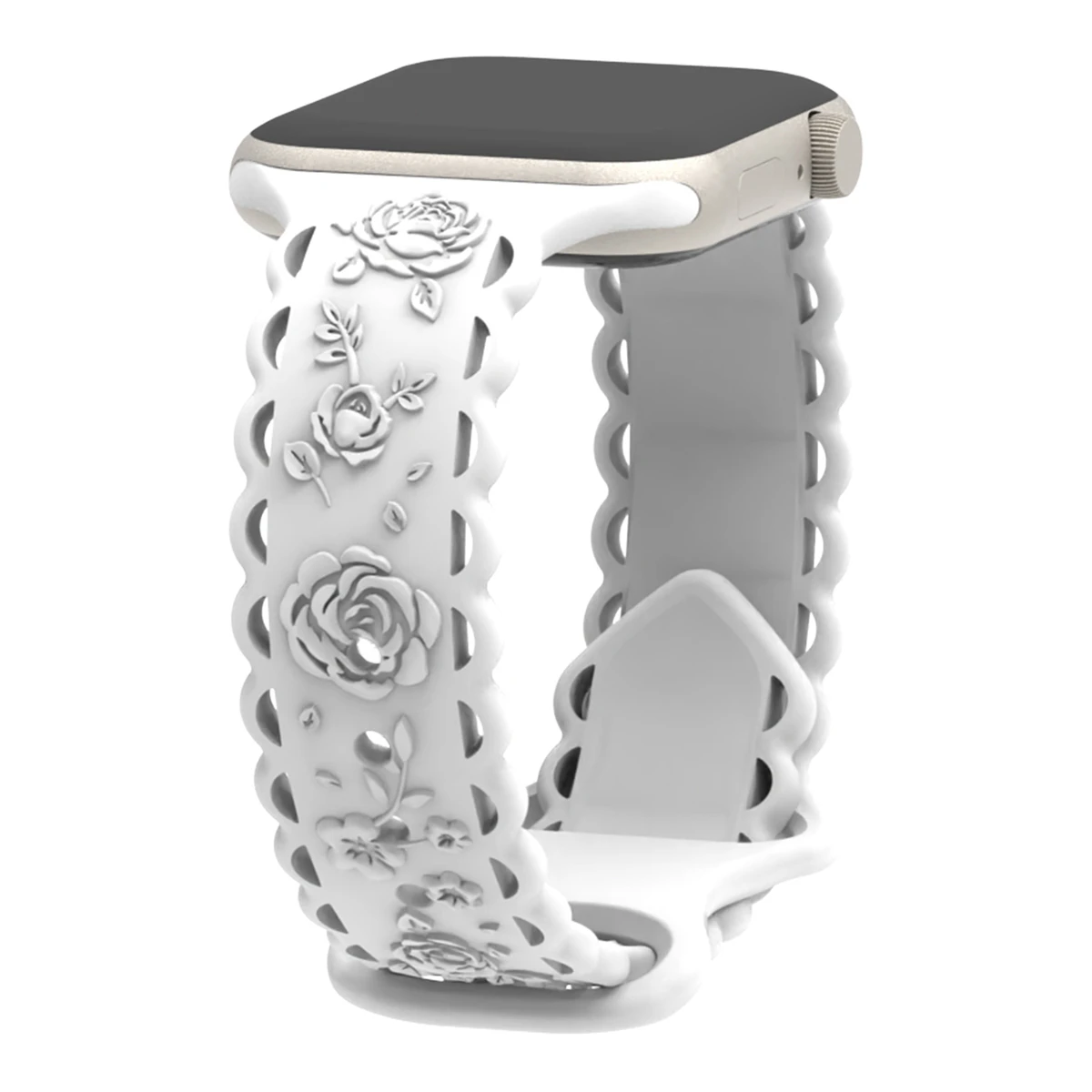Pulseira de relógio para iWatch 42/44/45/49mm 38/40/41mm Pulseira de relógio esportivo de silicone para série de relógio Ultra2 Se 9/8/7/6/5/4/3/2/1_voghion.com