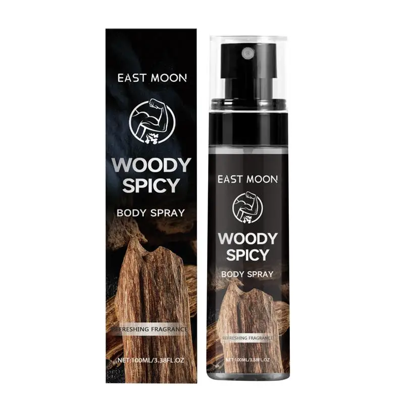 100ml Body Spray Perfume For Men Woody Spicy Scent Fresh Refreshing lasting Perfume Enhance Charm Confidence Perfume for dating