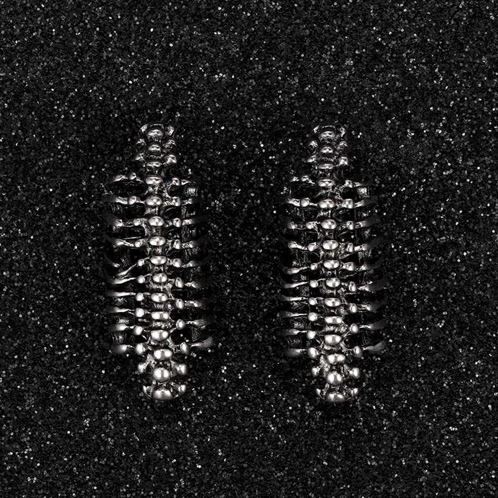 

Retro Without Wrap Women Men's Stud Unisex Pierced 2PCS Gothic Skull Punk Earrings