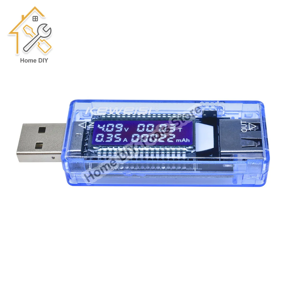 USB Current Voltage Capacity Tester 0-3A 3.5 - 7V Volt Current Voltage Doctor Charger Capacity Tester Meter Power Bank