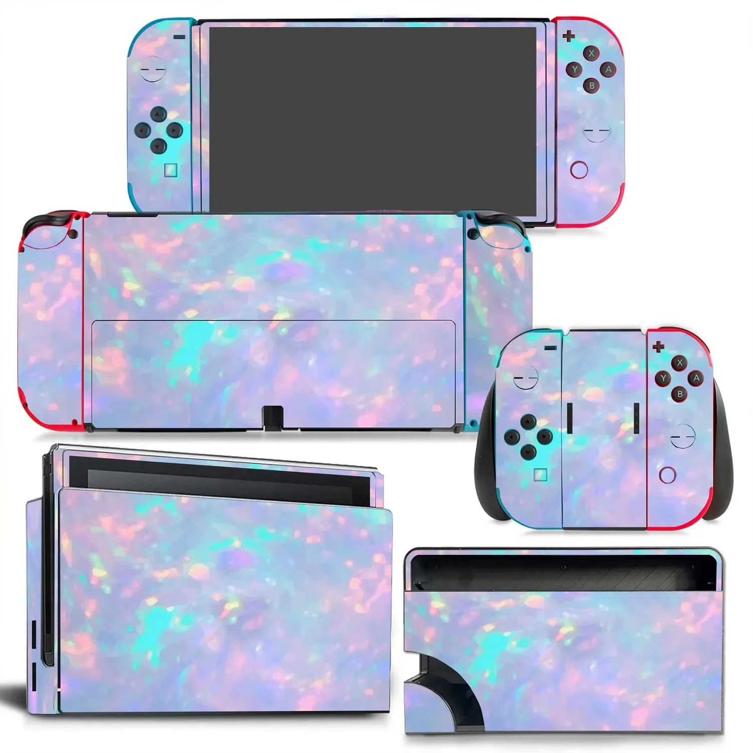 Skin Sticker for Nintendo Switch Oled Protective Vinyl Decal Full Set Cover Wrap for Nintendo