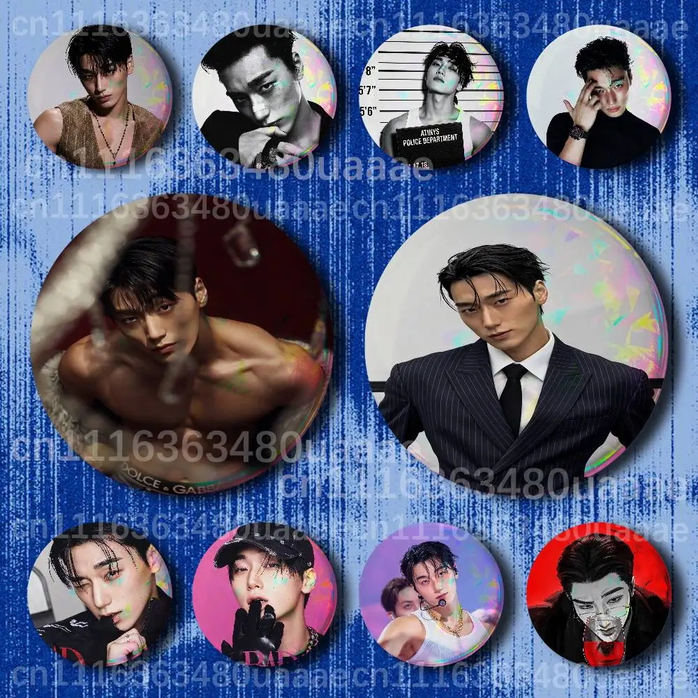 CHOI SAN A-Ateez Bad Handmade Brooch Cartoon Cosplay  Lapel Pin Badge On Backpack Jewelry Accessories Gifts