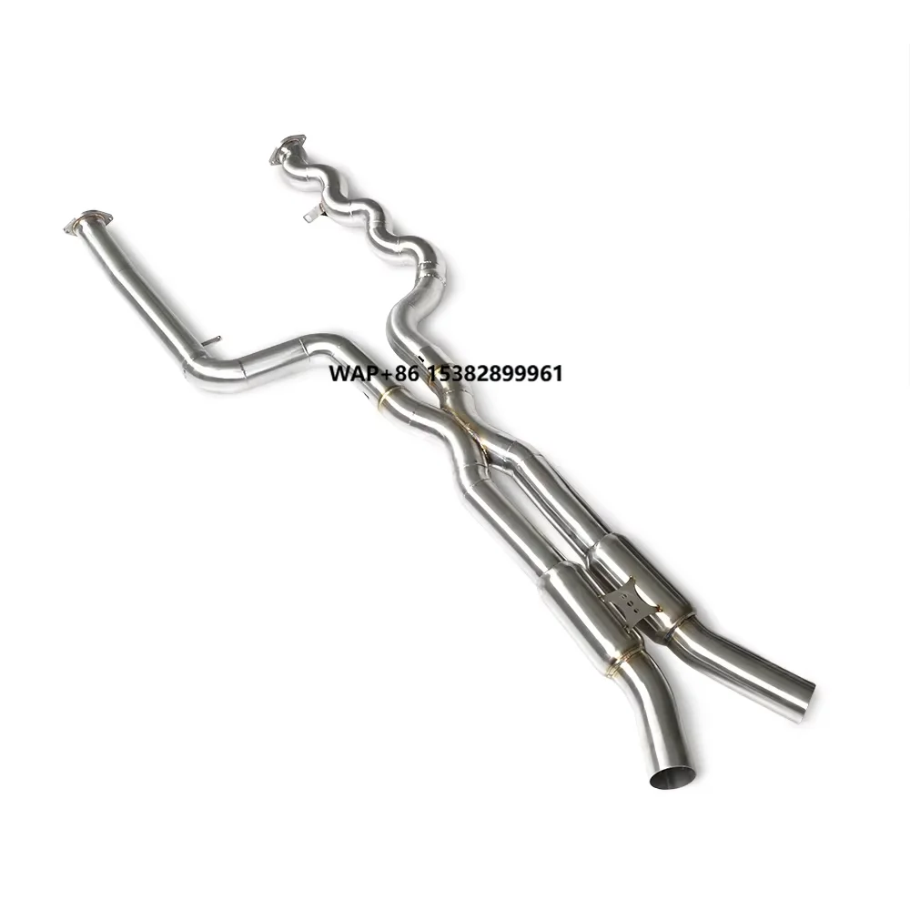 

Mid Length Performance Exhaust Midpipe for M3 M4 G80 G82 3.0T 2021-2023 Resonator X-tube Design
