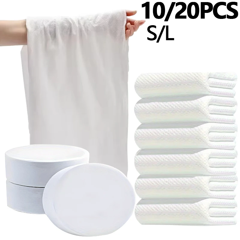 10/20PCS Disposable Compressed Towel Travel Outdoor Hotel Portable Compressed Towel Shower Water Absorption