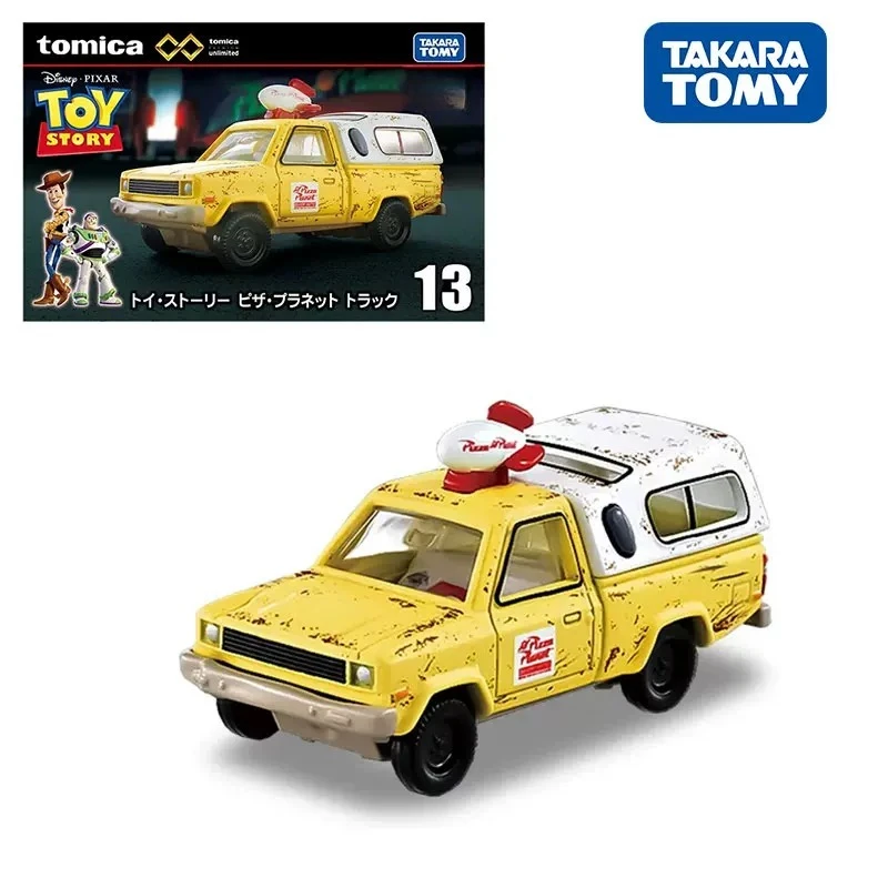 Takara Tomy Tomica Premium, Camión de Reparto de Pizza de Toy Story Pixar Unlimited, Juguetes de Camiones, Modelo de Vehículo Fundido a Presión a Escala 1/64, Regalo