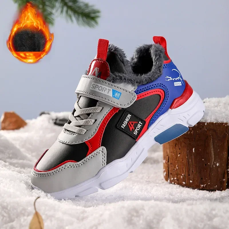 

Kids Running Shoes Boys 2022 Autumn New Fashion Leather Casual Walking Sneakers Children Breathable Comfort Sport Shoes Outdoor
