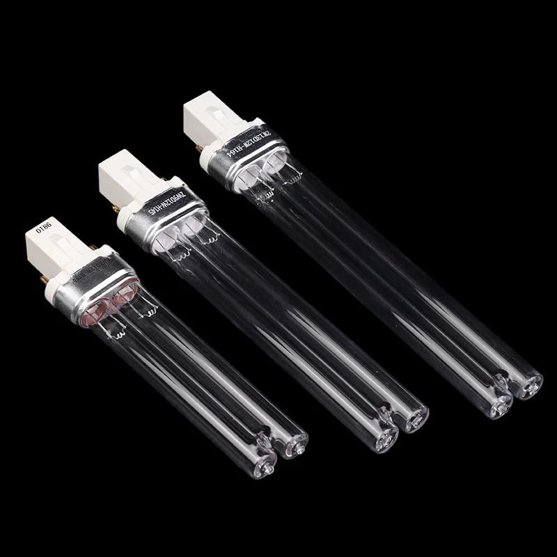 1pc lâmpadas uv aquário tanque de peixes lagoa ultravioleta esterilizar tubo da lâmpada para g23 5w 7 9 11 13 uvc h forma tubo