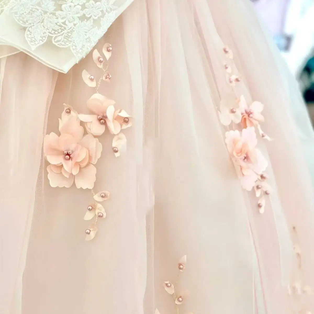 الراقية الوردي الأميرة الهانبوك المرأة التقليدية الكورية زي فستان رقص كلاسيكي قصر يانجي نمط الزفاف الأزهار الملابس