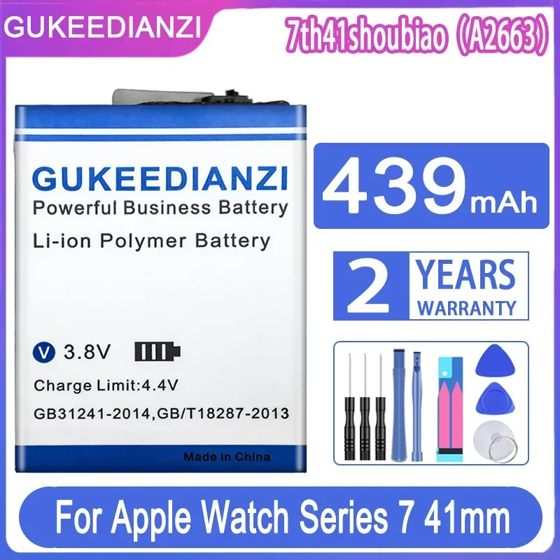 439mAh Watch Battery for Apple Watch Series 7 / Watch S7 41mm A2663, Model 7th generation 41mm(A2663)