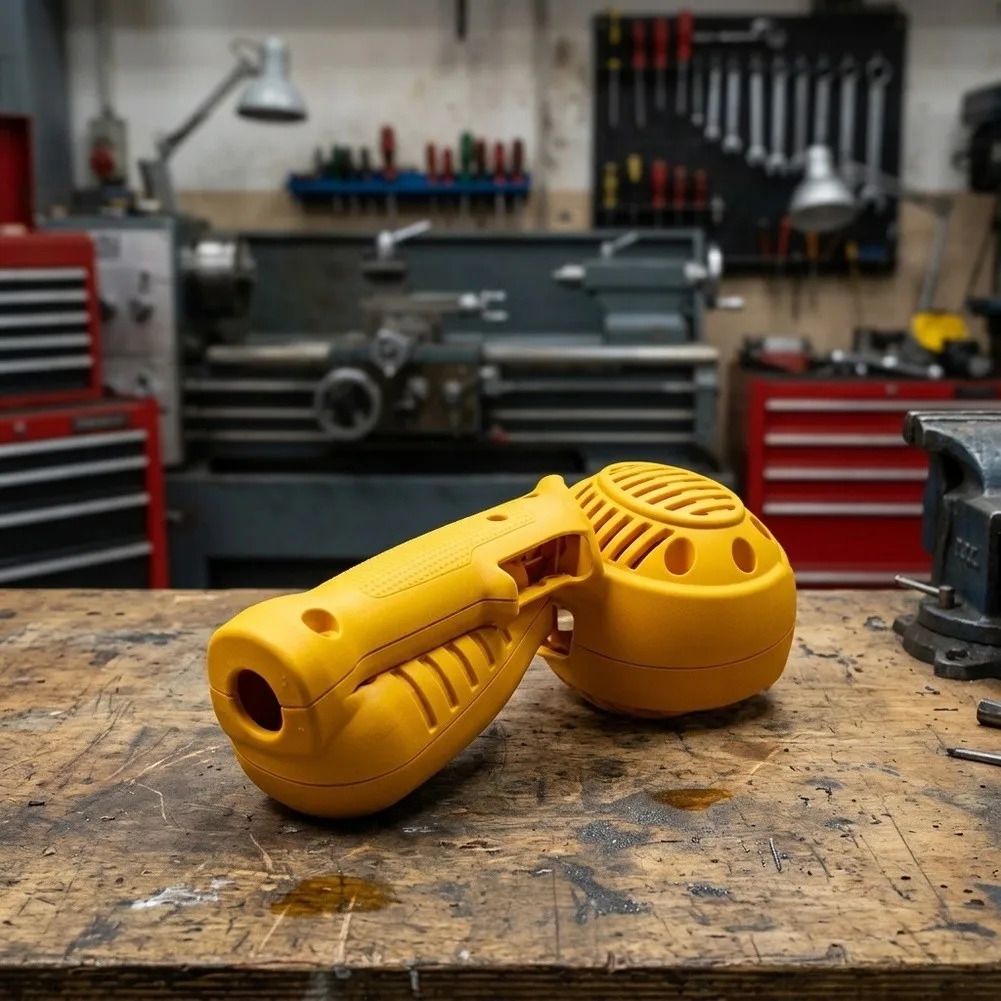 for Power Tool Grip Angle Grinder Handle Yellow Finish Easy Installation Lightweight Material For Metal Cutting Tasks