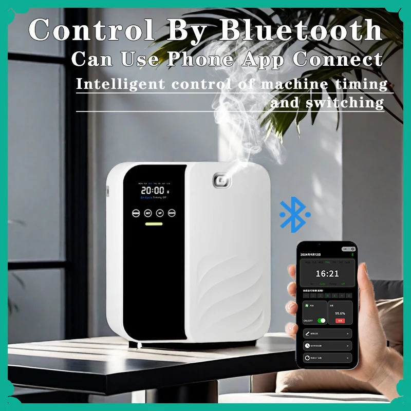 

Electric Scent Diffuser Machine Wall Mounted Fragrance Diffuser Bluetooth Essential Oils Diffuser Air Freshener for Home Hotel