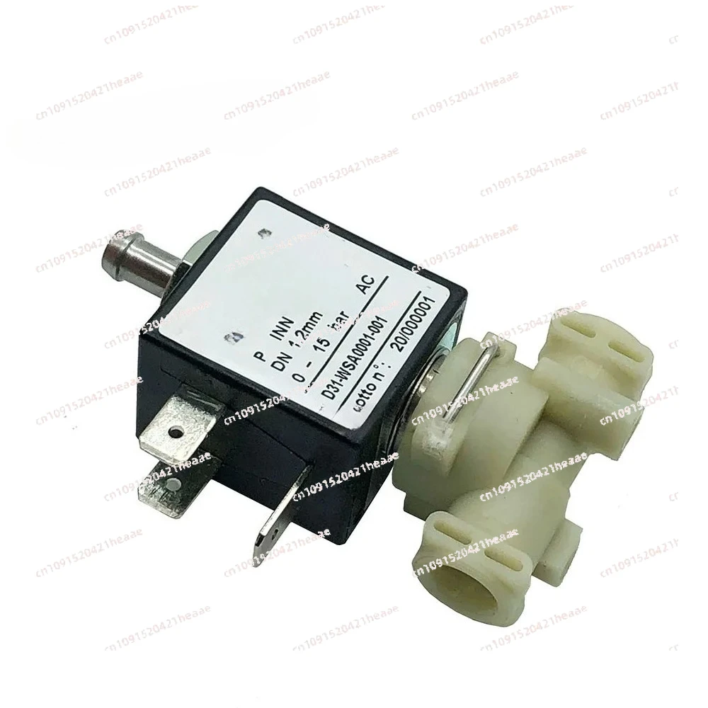 

Suitable for DN1.2mm 2-Position 3-Way AC230V 0-15Bar D31-WSA0001-001 Water Valve Solenoid Valve For Coffee Machine
