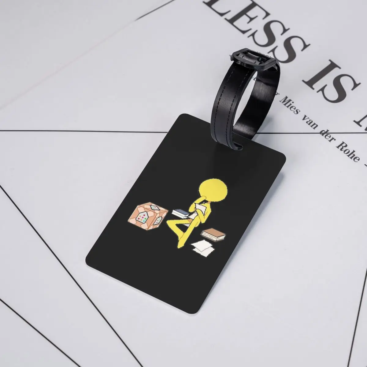 Etiquetas de equipaje divertidas de Alan Animation Becker, accesorios para maletas, etiqueta de identificación para equipaje de viaje, soporte para etiquetas de identificación, nombre, dirección