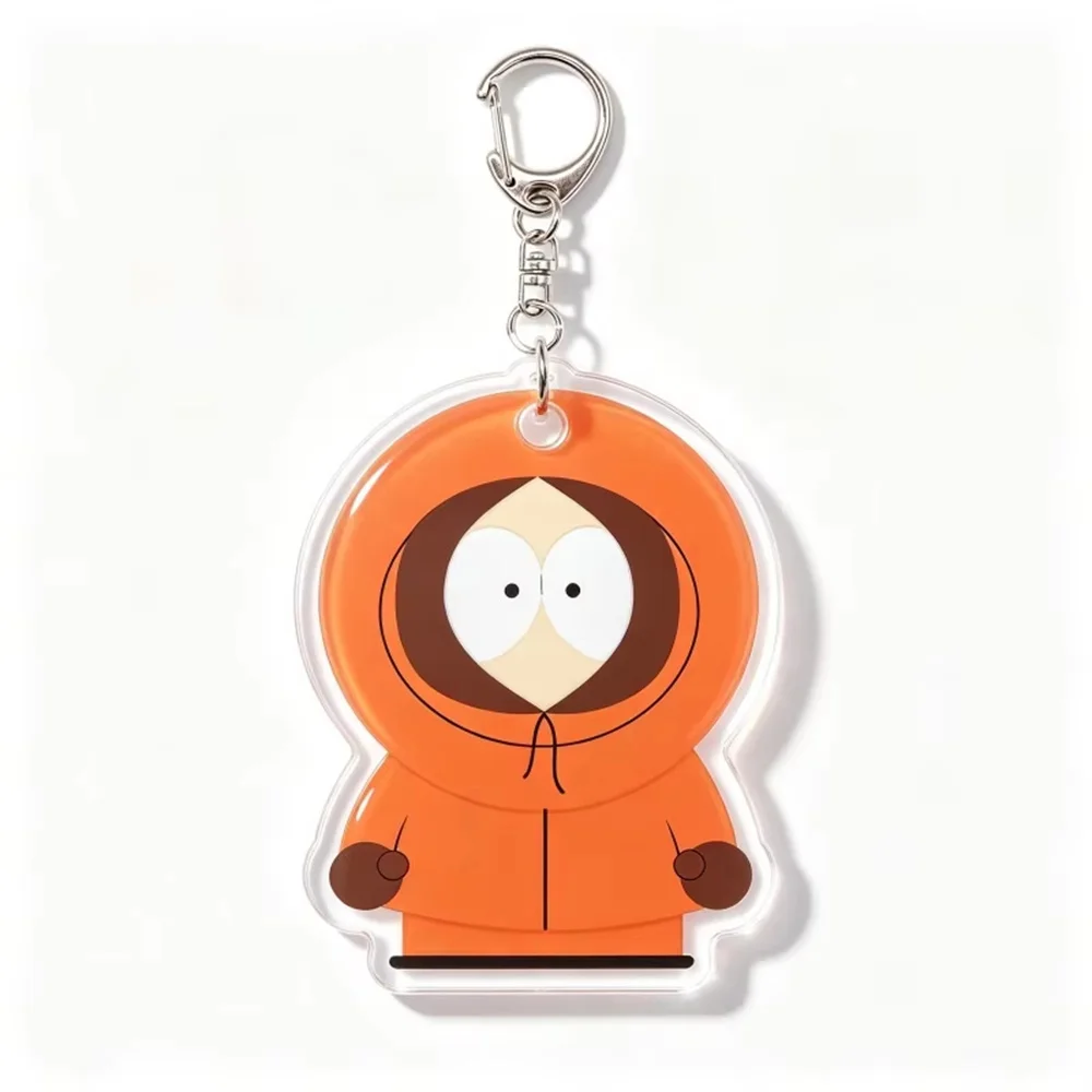 6CM Anime South The Park Acrylic Keychain Stand Model Ornament Accessories Goods Christmas Gifts