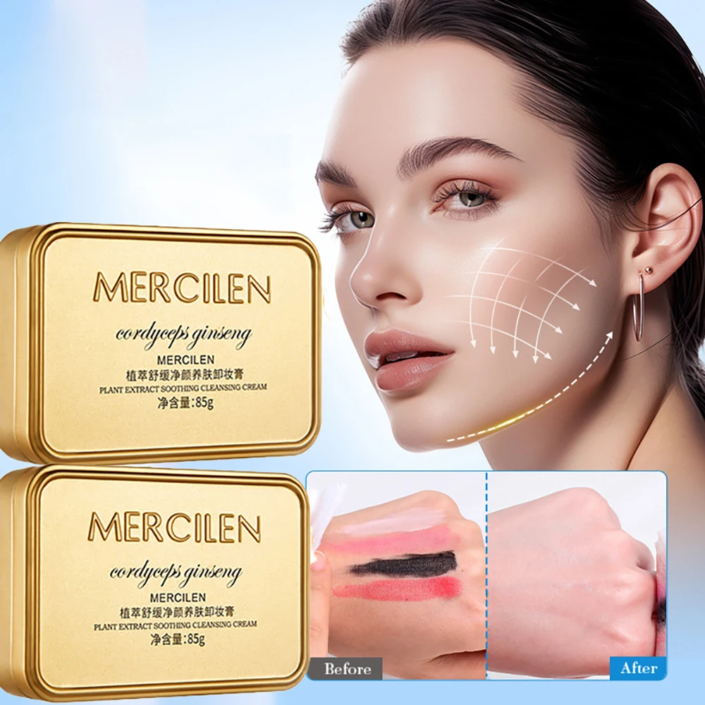 Plant Extract Soothing Cleansing Nourishing Makeup Removal Cream 85g Gentle Deep Cleansing Eye Lip Cleansing Face Soap Skin Care