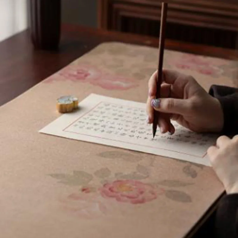 1 Piece Calligraphy Felt Pad for Brush Writing, Soft Non-slip Desk Mat for Chinese Calligraphy Practice