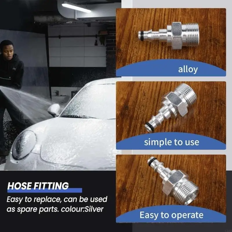 Industrial 2PCS Anti Burst Water Pipe Joints Couplers Premium Stainless Material Quick Connection/Disconnect Mechanism C5AD