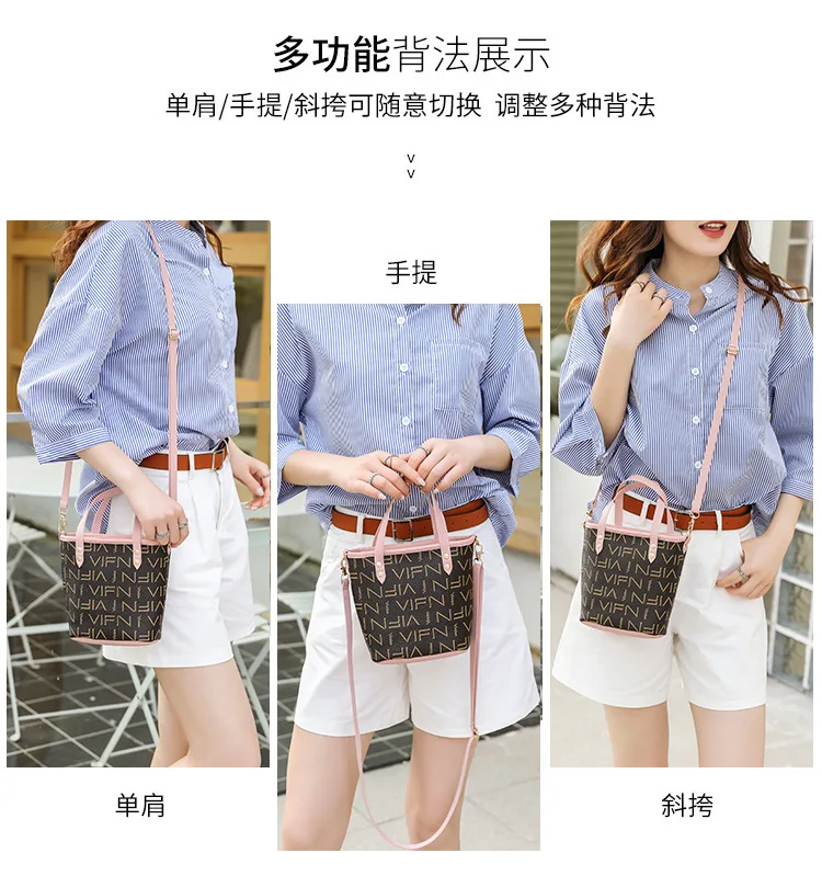2026 Neue Modische Damen-Schultertasche mit Aufdruck, Große Kapazität, Reißverschluss-Handtasche, Vielseitige Tragetasche, Elegante Umhängetasche für Frauen – Detail 6