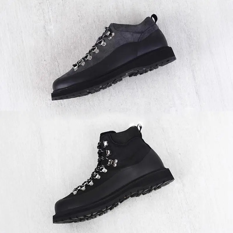 Men's Thick-Sole Waterproof Anti-Slip Hiking Boots Comfortable and Versatile Outdoor Walking Shoes for Men and Women