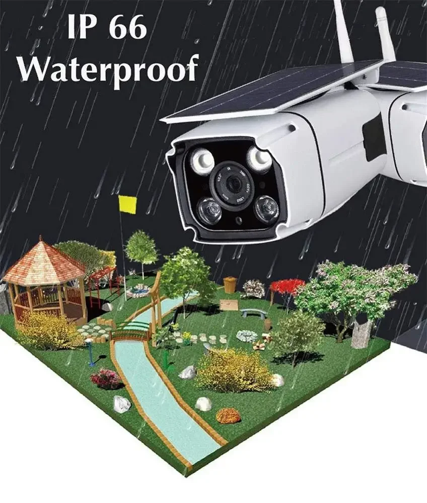 Lte 3g Tarjeta Sim Detector de Radar Hd 1080p Ip Inalámbrico Wifi Video Seguridad Solar 4g Cctv Cámara