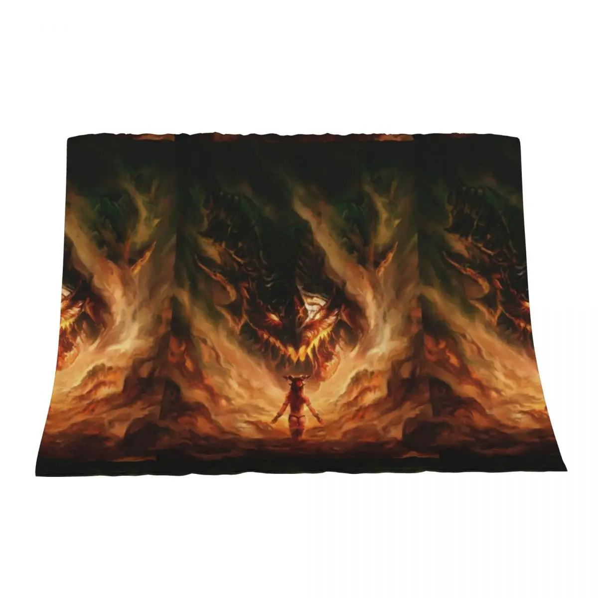

Alexstrazsa vs Deathwing Throw Blanket Winter beds Cute Plaid Flannel Fabric Soft Plush Plaid Blankets